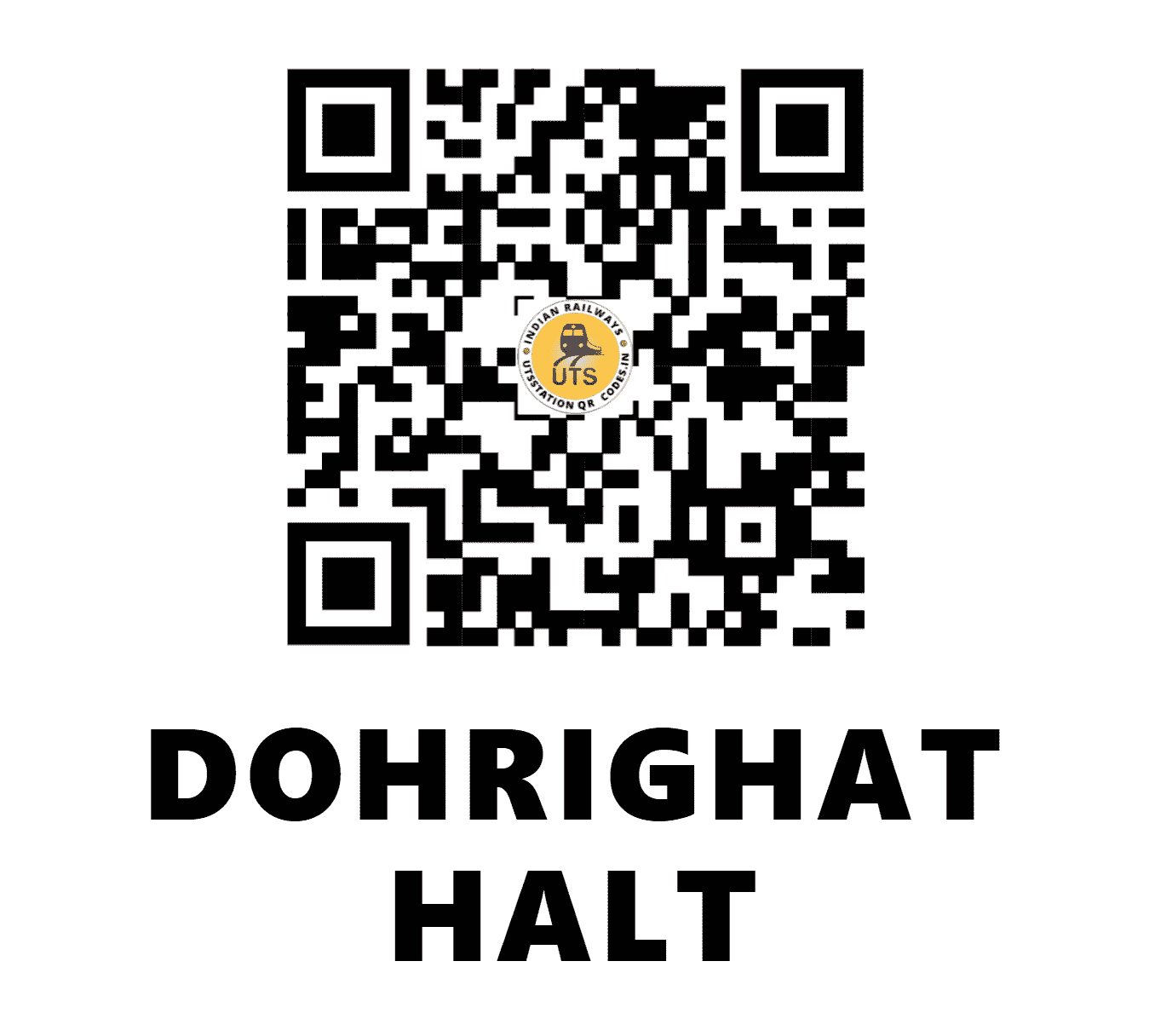 UTS QR Code for DOHRIGHAT HALT - DIT (NE - UTTAR PRADESH)